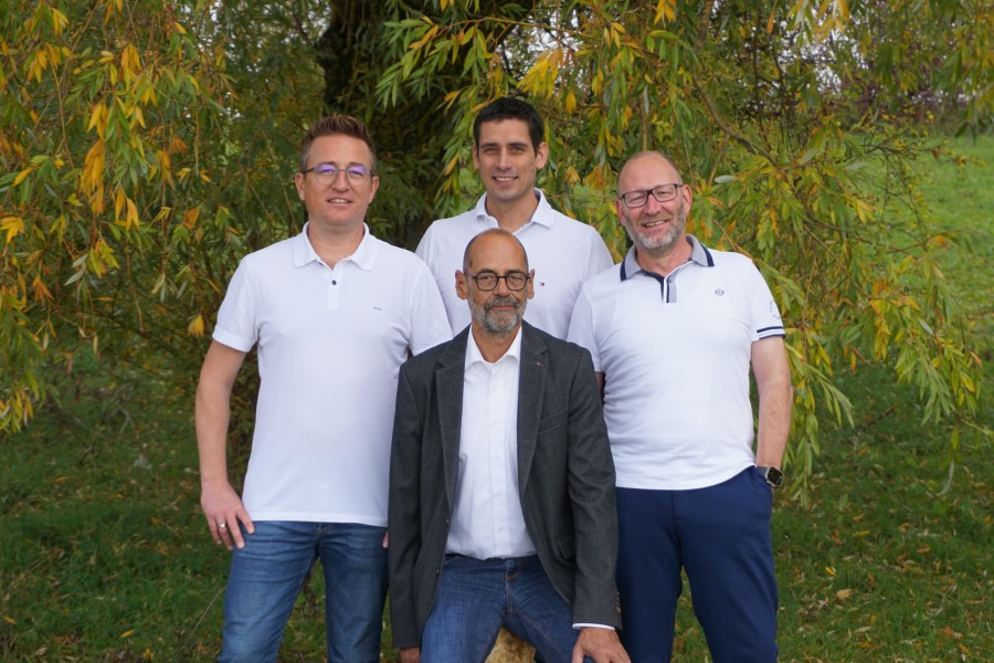 Der Yados Vertrieb: Marcus Gigl, Karl Gentner, Martin Gentner, Andreas Wimmer (von links nach rechts)