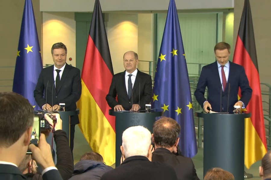 Die Spitzen der Ampel-Koalition haben sich politisch auf einen Entwurf für den Bundeshaushalt 2024 geeinigt. Bild: Bundesregierung