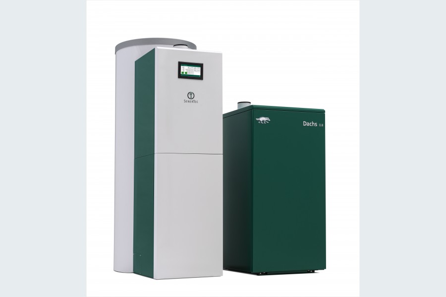 Der Dachs 0.8 GenD sieht seinem Vorgänger zum Verwechseln ähnlich. Die Verwechslungsgefahr besteht allerdings nur bei der Optik. Auf technischer Ebene hat der neue Dachs zahlreiche Optimierungen vorzuweisen. Quelle: SenerTec