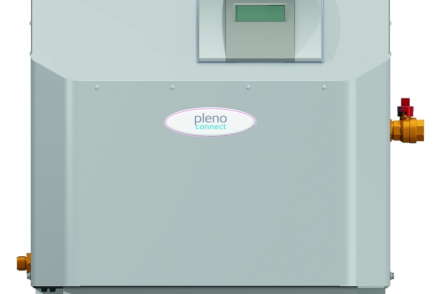 Die Modelle der Serie Pleno Connect zeichnen sich u.  a. durch die integrierte, selbstoptimierende BrainCube Connect-Steuerung sowie die Fillsafe-Funktion zur automatischen Begrenzung der Nachspeisemenge aus. Quelle: IMI Hydronic Engineering
