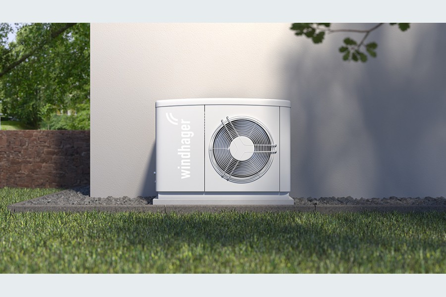 Mit der Wärmepumpe AeroWIN bietet der Salzburger Heizungsspezialist vor allem für den modernen Neubau eine zukunftsweisende Heizlösung. Quelle: Windhager Zentralheizung GmbH, Gersthofen
