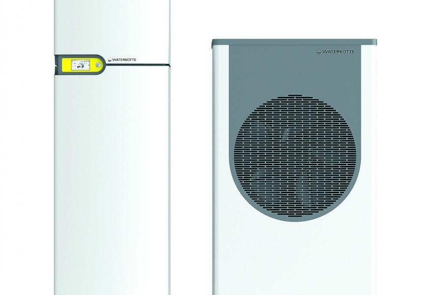 Das neue Topmodell EcoTouch Ai1 Air Bloc extrem effizient, im Bestands- und Neubau förderfähig - Quelle: Waterkotte