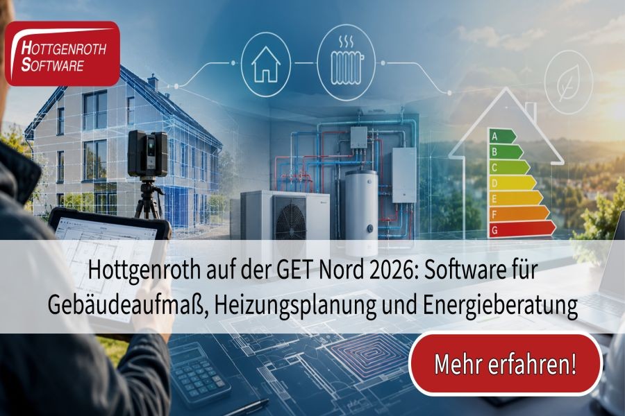 Im Mittelpunkt des Messeauftritts stehen die Anforderungen, die sich aus dem neuen Gebäudemodernisierungsgesetz (GModG) ergeben. Quelle: Hottgenroth