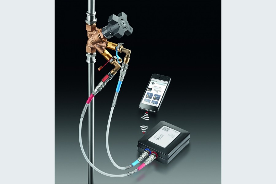 Messung am „Hydrocontrol VTR“ Strangregulierventil