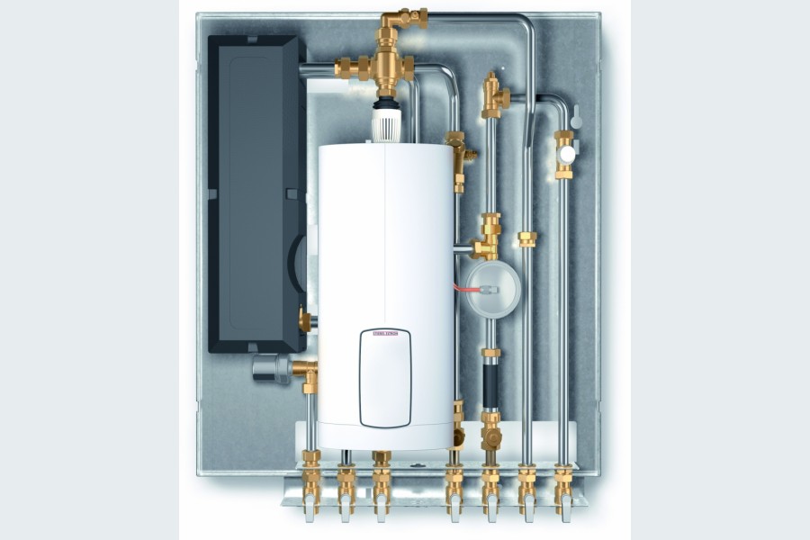 WSP Duo: intelligente Kombination zweier Geräte – Wohnungsstation mit integrierter elektrischer Nacherwärmung