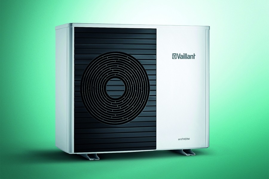 Die Monoblock-Luft/Wasser-Wärmepumpe aroTHERM plus ist sowohl im Neubau als auch in der Modernisierung einsetzbar. Quelle: Vaillant