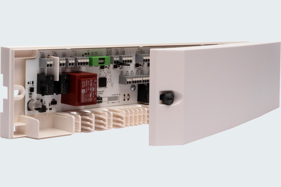 Die neue Klemmleiste „EAZY Base 3 Balance“ von Eazy Systems für die Regelung und den gleichzeitigen automatischen hydraulischen Abgleich von Flächenheiz- und -kühlsystemen. Quelle: Eazy Systems