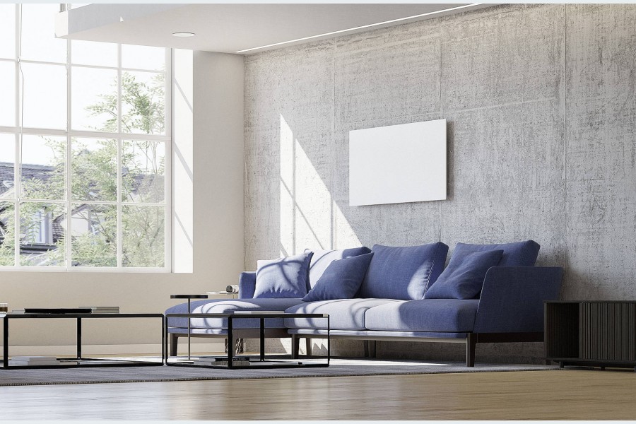 Die Dimplex IRM Infrarot-Metallheizungen nutzen angenehme Strahlungswärme zur Temperierung und können als Vollheizung oder als Spot-Heizung für temporär genutzte Zimmer eingesetzt werden. Bild: Dimplex