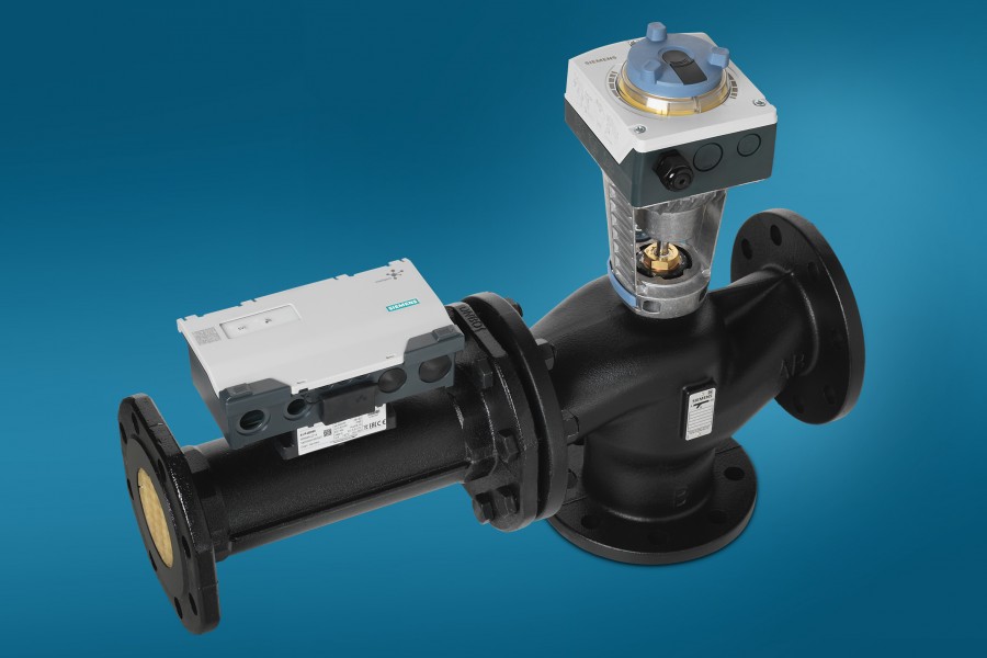 Mit der adaptiven Volumenstrom-Begrenzung (Adaptive Flow Optimizer) und der automatischen Voreinstellungs - Funktion verfügt das „Intelligent Valve“ über die Fähigkeit, die Volumenstrom-Voreinstellung automatisch im laufenden Betrieb anzupassen und sich selbst zu regeln. Quelle: Siemens