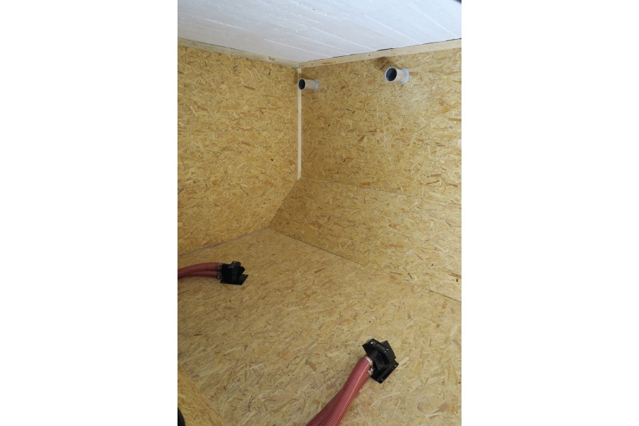 Das Holzpelletslager bietet Raum für etwa 8 t Holzpellets. Bild: Windhager Zentralheizung