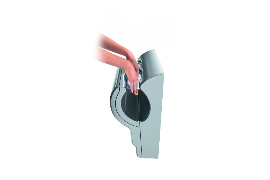 Der Airblade sorgt für Energie- und Kosteneffizienz in Sanitäranlagen. Quelle: Dyson