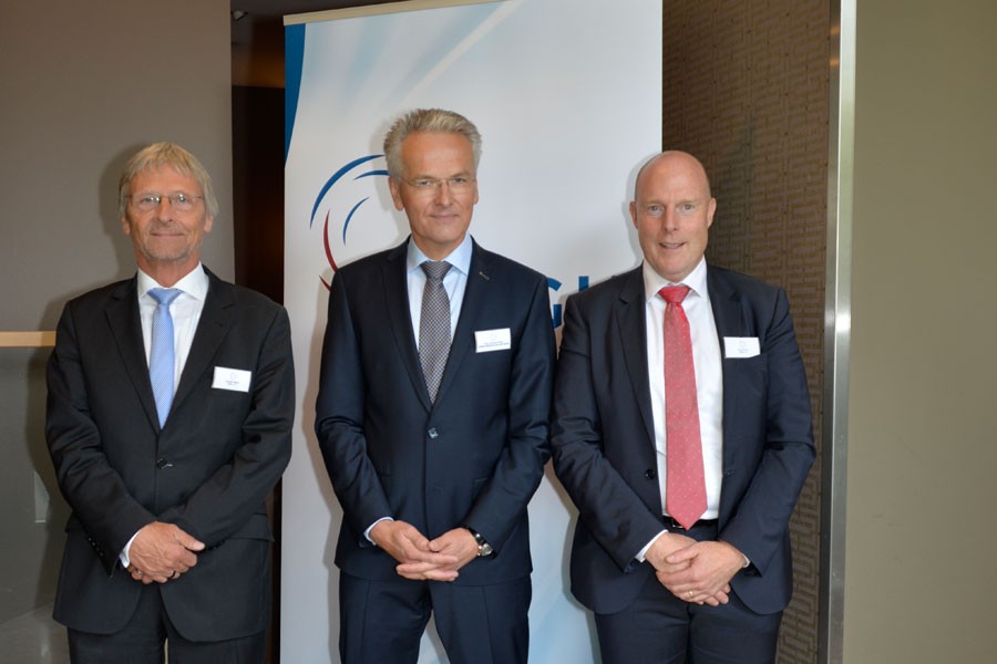Günther Mertz, Prof. Christoph Kaup und Frank Ernst (v. l.). Quelle: FGK