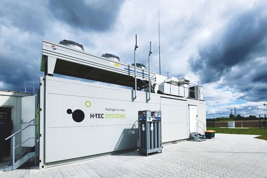Elektrolyseur in Haurup bei Flensburg. Quelle: H-Tec Systems GmbH