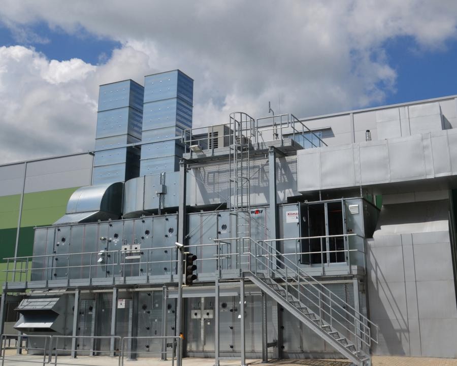 Rotationswärmeübertrager zur Vorwärmung von Frischluft Quelle: Initiative EnergieEffizienz der dena/www.stromeffizienz.de