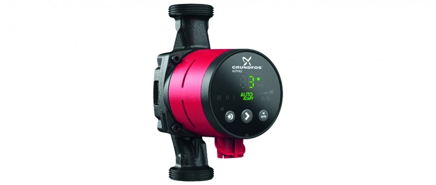 Die neue Heizungspumpe Alpha2 ist auch für einen hydraulischen Abgleich geeignet. Quelle: Grundfos