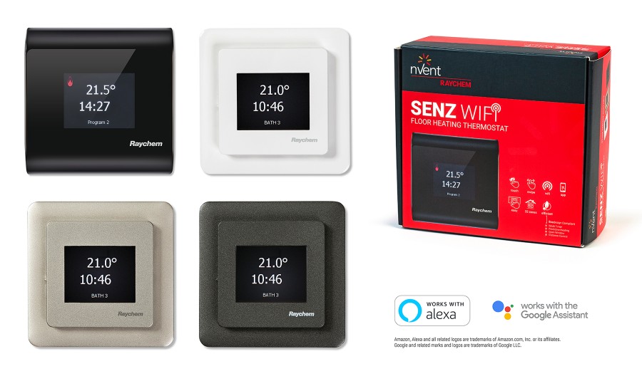 Neues Update für das Premium-Fußbodenheizungsthermostats nVent RAYCHEM SENZ WIFI. Quelle: nVent