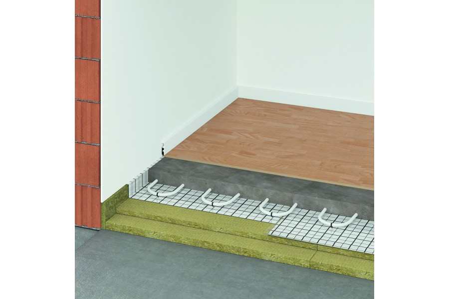 Rockwool bietet mit den verschiedenen Trittschall-Dämmplatten der Produktfamilie „Floorrock“ Lösungen für diverse Fußbodenaufbauten unter schwimmendem Estrich. Quelle: Deutsche Rockwool GmbH & Co. KG