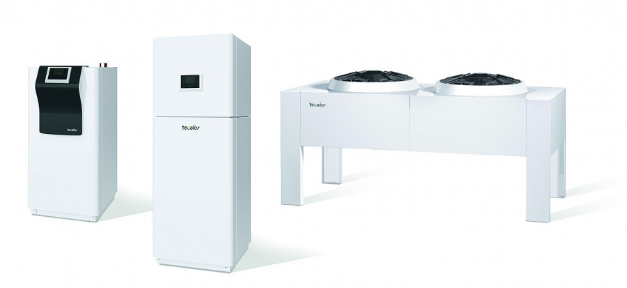 Ob Luft- oder Sole/Wasser-Wärmepumpe: Mit einer Wohnungsstation werden die neuen Großwärmepumpen zu der Lösung für grüne Wärme im Geschosswohnungsbau. Quelle: tecalor