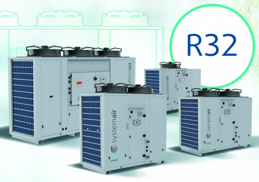 Mit der neuen Baureihe SysAqua R32 von Systemair wird die effiziente und klimaschonende Klimatisierung von Gebäuden gewährleistet. Quelle: Systemair