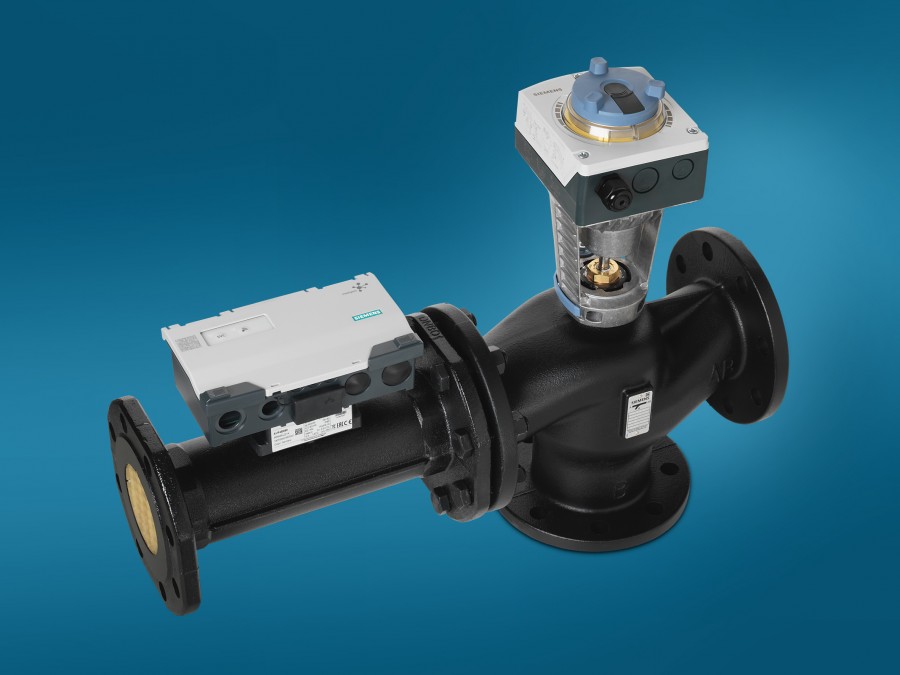 Mit der adaptiven Volumenstrom-Begrenzung (Adaptive Flow Optimizer) und der automatischen Voreinstellungs - Funktion verfügt das „Intelligent Valve“ über die Fähigkeit, die Volumenstrom-Voreinstellung automatisch im laufenden Betrieb anzupassen und sich selbst zu regeln. Quelle: Siemens