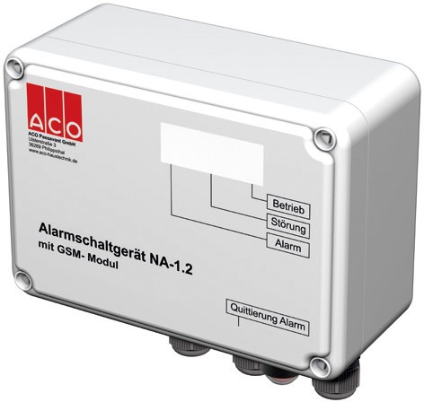 Ein typischer Einsatz des GSM-Moduls ist die automatische Alarmierung durch ein Fettschichtdickemessgerät in einem Fettabscheider. Quelle: ACO Passavant GmbH