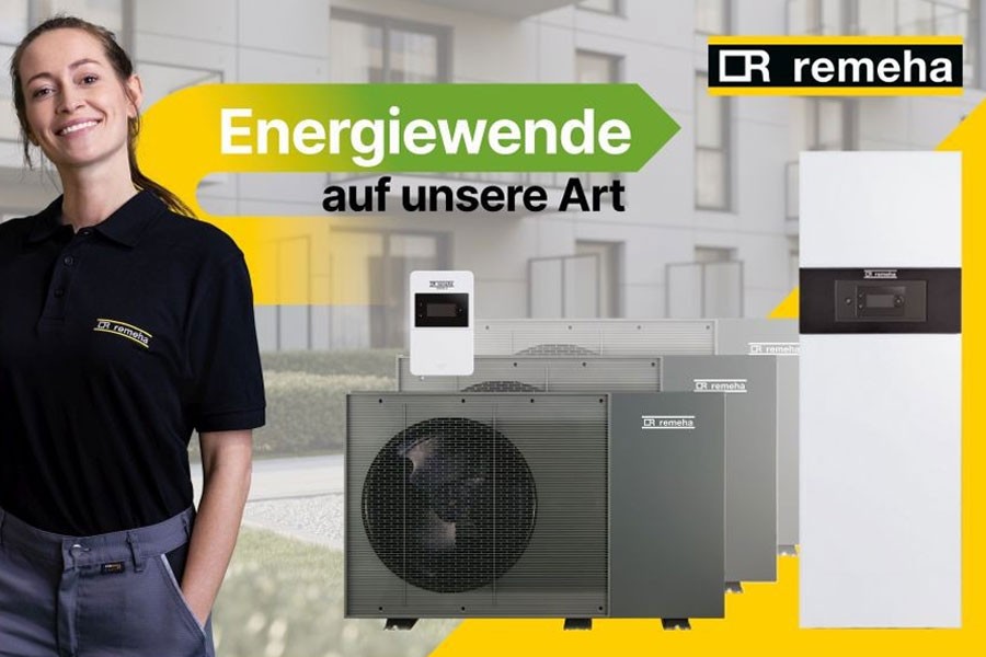 Kompetenz von der Planung und Auslegung über die Installation und Inbetriebnahme bis hin zur laufenden Wartung: Auf der GET NORD 2026 berät Remeha zu zukunftsfähigen Wärmepumpen, Gas-Brennwertlösungen und Hybrid-Systemen. Quelle: Remeha GmbH, Saerbeck