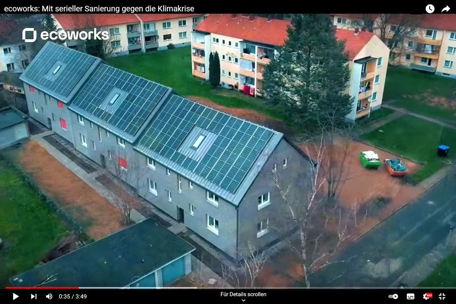 Serielle Sanierung im Kuckuck, Hameln. Quelle: ecoworks / youtube