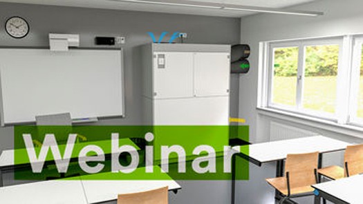 Das Kompakt-Webinar gibt kurzweilige Einblicke in das Thema Schullüftung. Quelle: Kampmann